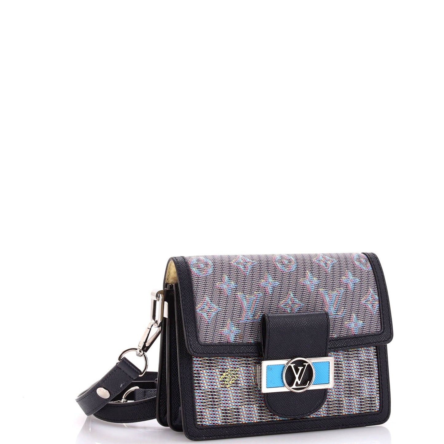 Louis Vuitton Dauphine Shoulder Bag Damier Monogram LV Pop Canvas Mini