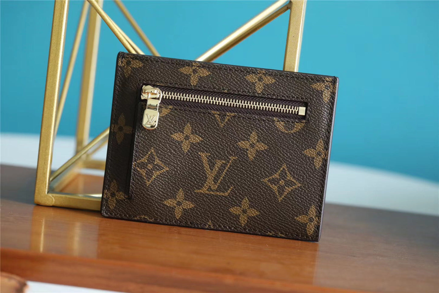 Top Quality ID Card Holder Monogram Canvas Brown For Men, Wallet 13cm Top Quality N60378