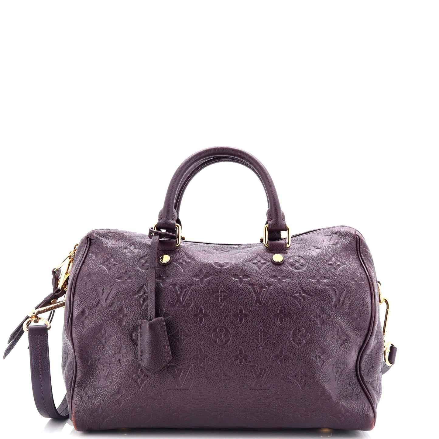Louis Vuitton Speedy Bandouliere Bag Monogram Empreinte Leather 30