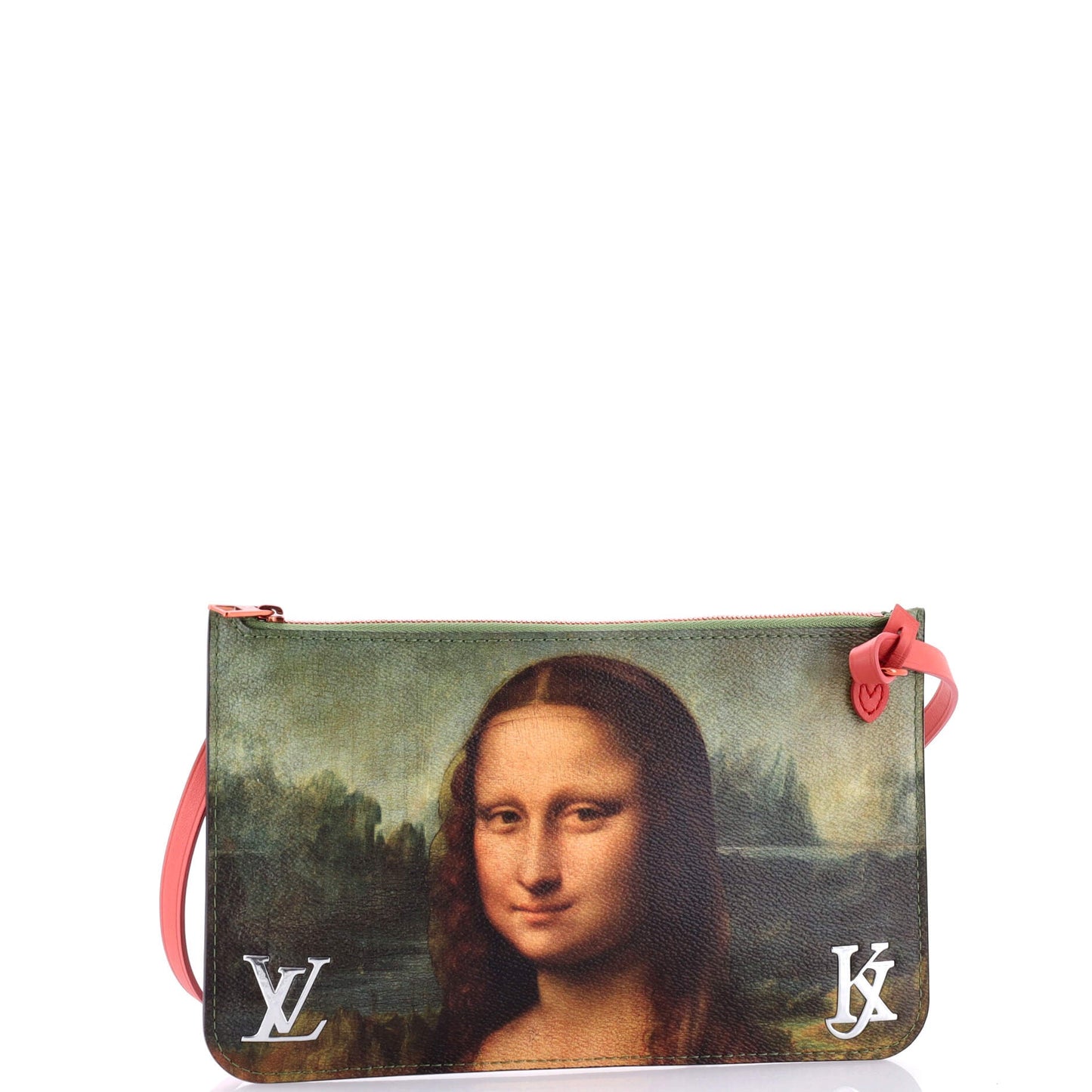 Louis Vuitton Neverfull Pochette Limited Edition Jeff Koons Da Vinci Print Canvas Large