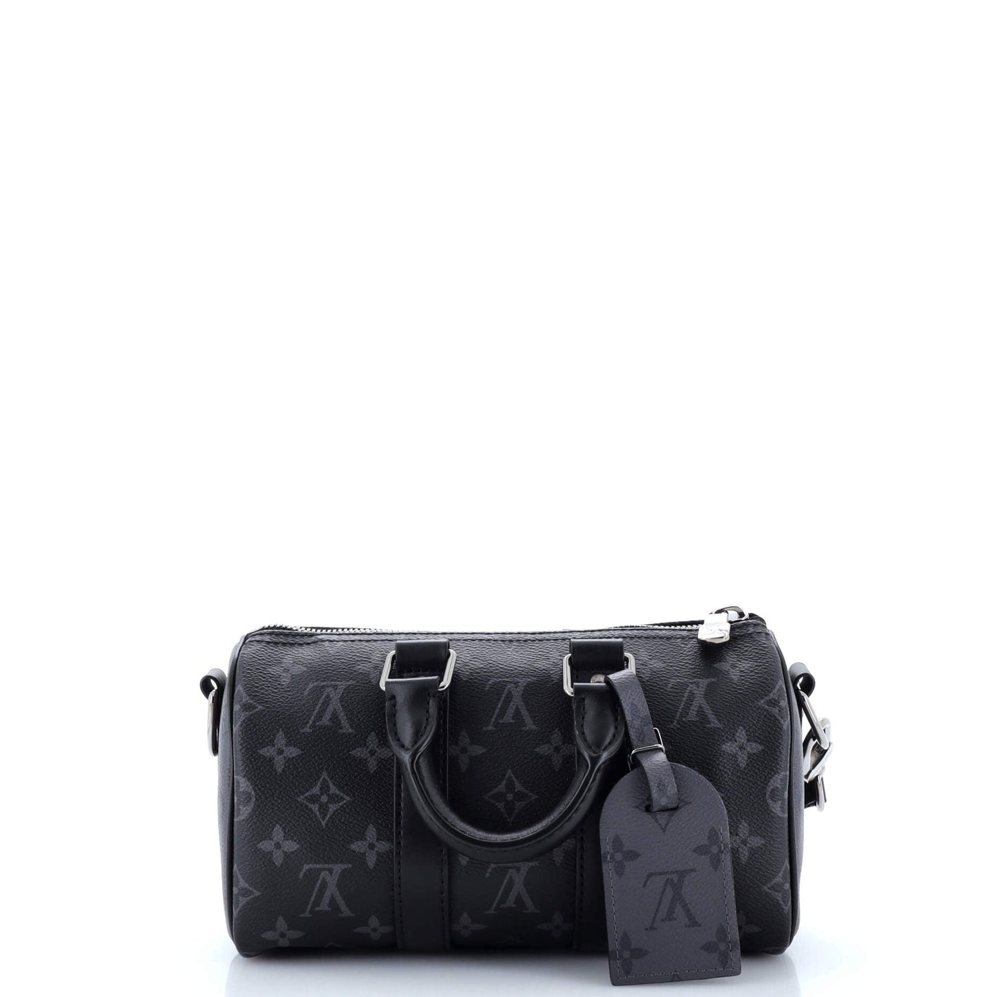 Louis Vuitton Keepall Bandouliere Bag Reverse Monogram Eclipse Canvas 25