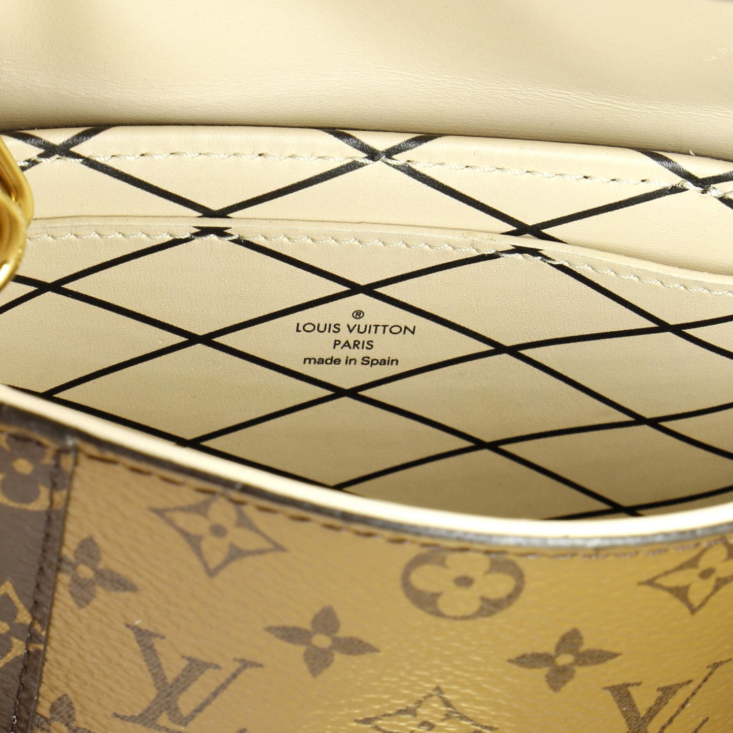 Louis Vuitton Vertical Trunk Pochette Reverse Monogram Canvas