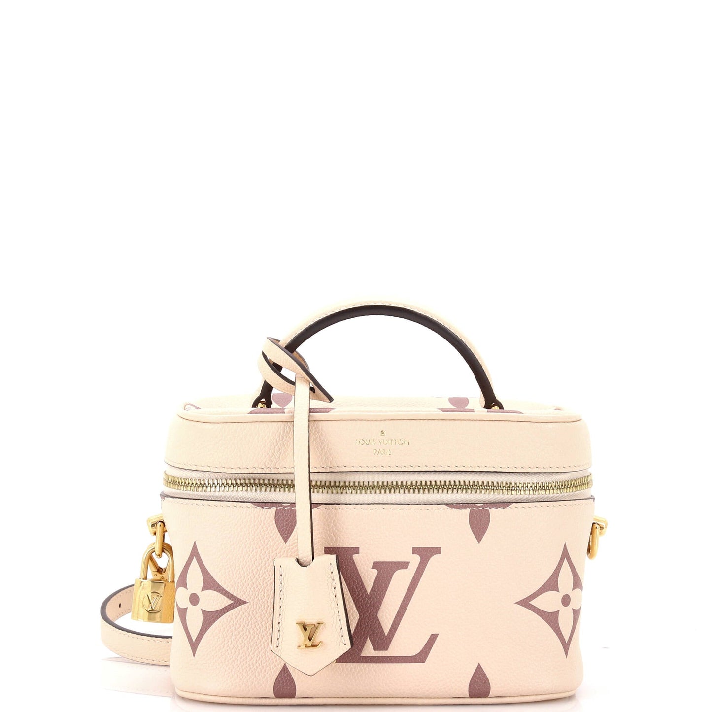 Louis Vuitton Vanity Handbag Bicolor Monogram Empreinte Giant PM