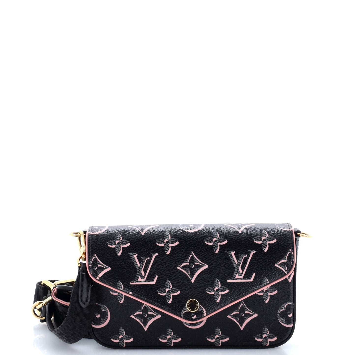 Louis Vuitton Felicie Strap & Go Handbag Fall for You Monogram Canvas