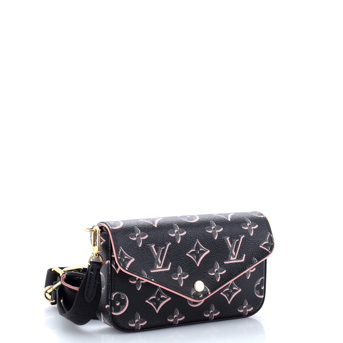 Louis Vuitton Felicie Strap & Go Handbag Fall for You Monogram Canvas