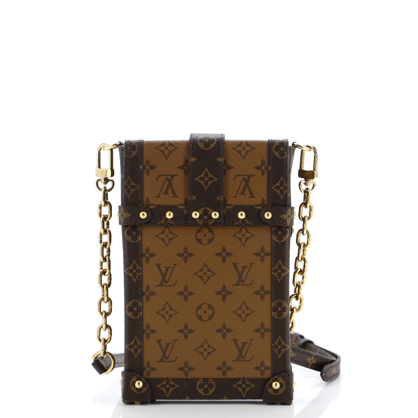 Louis Vuitton Vertical Trunk Pochette Reverse Monogram Canvas