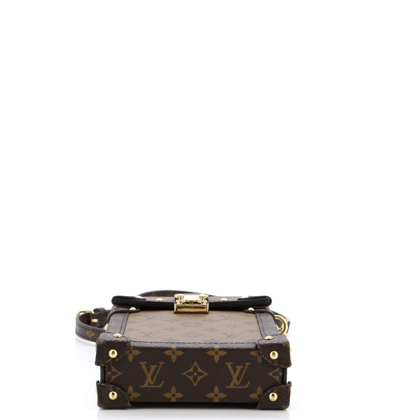 Louis Vuitton Vertical Trunk Pochette Reverse Monogram Canvas