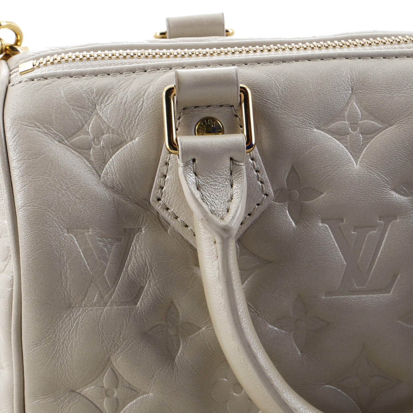 Louis Vuitton Speedy Bandouliere Bag Limited Edition Fall in Love Monogram Embossed Lambskin 22