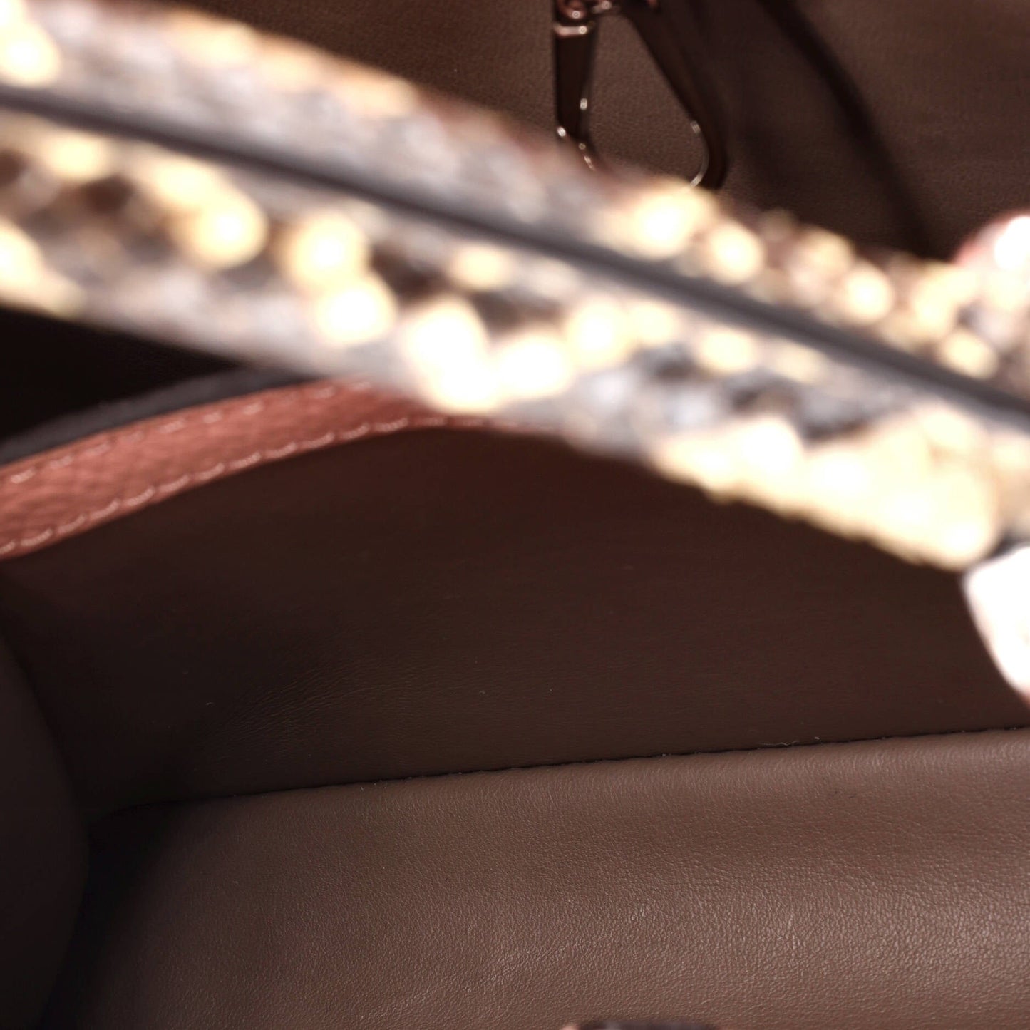 Louis Vuitton Capucines Bag Leather with Python BB