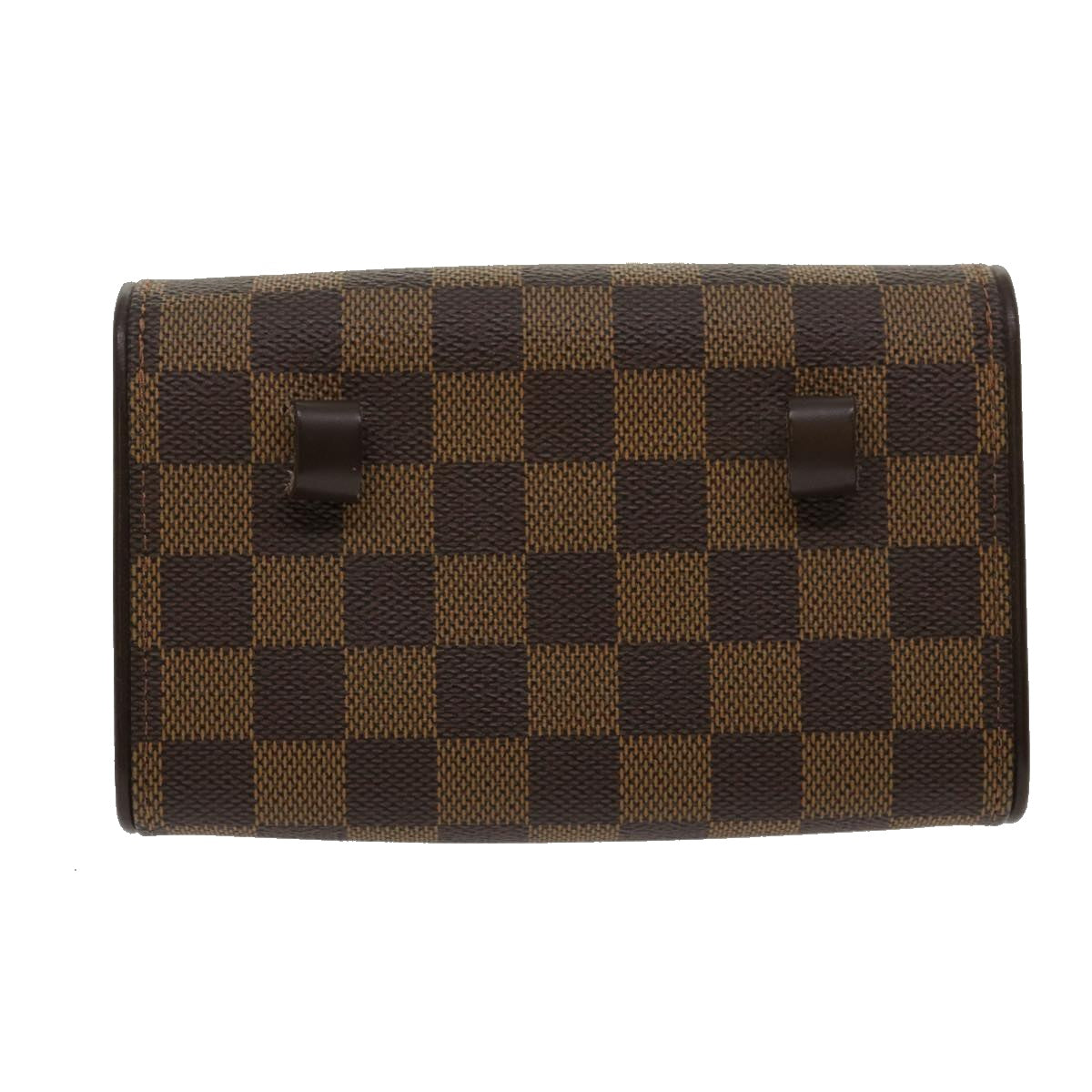 LOUIS VUITTON Damier Ebene Pochette Florentine Waist Bag N51856 LV Auth 30824A