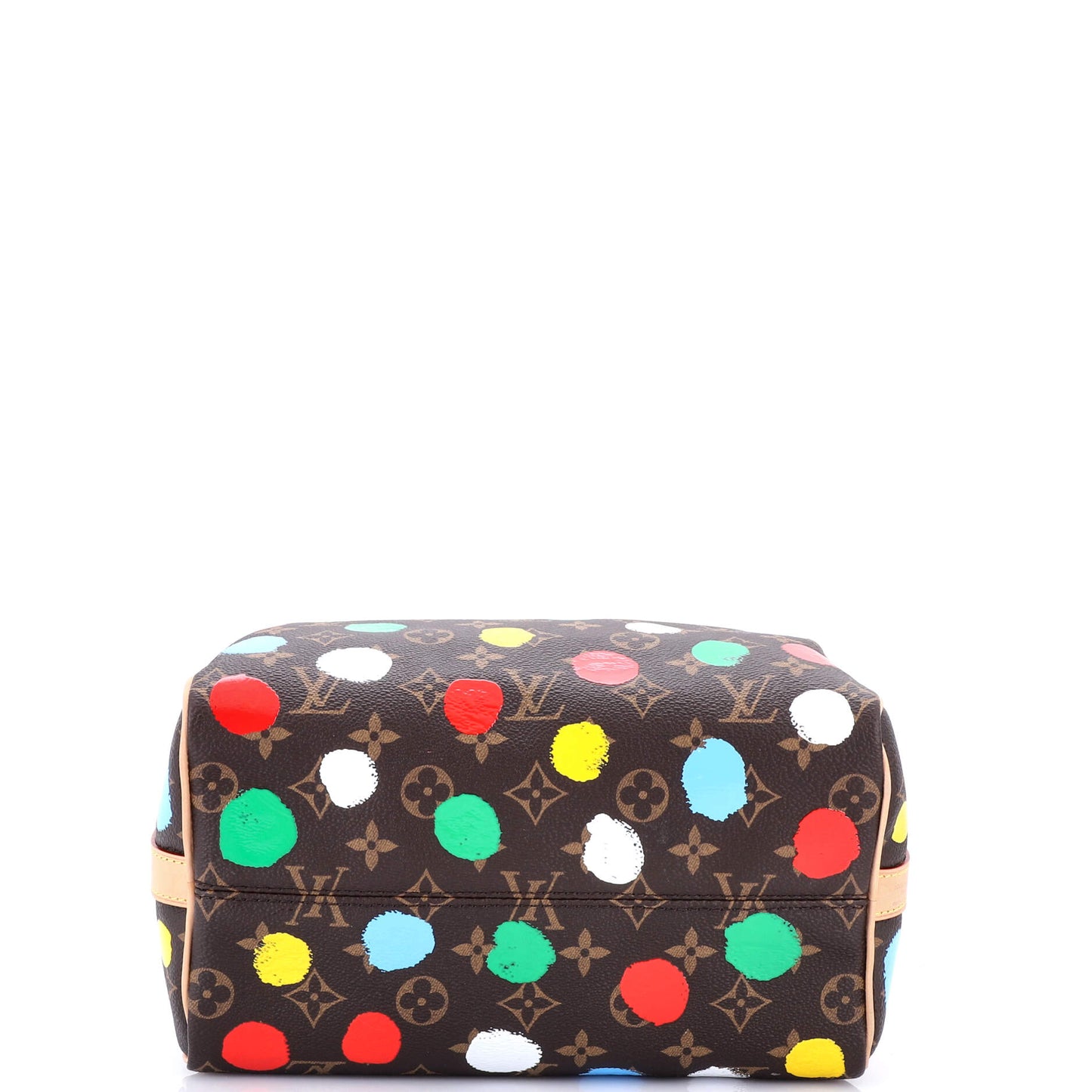 Louis Vuitton Speedy Bandouliere Bag Yayoi Kusama Painted Dots Monogram Canvas 25