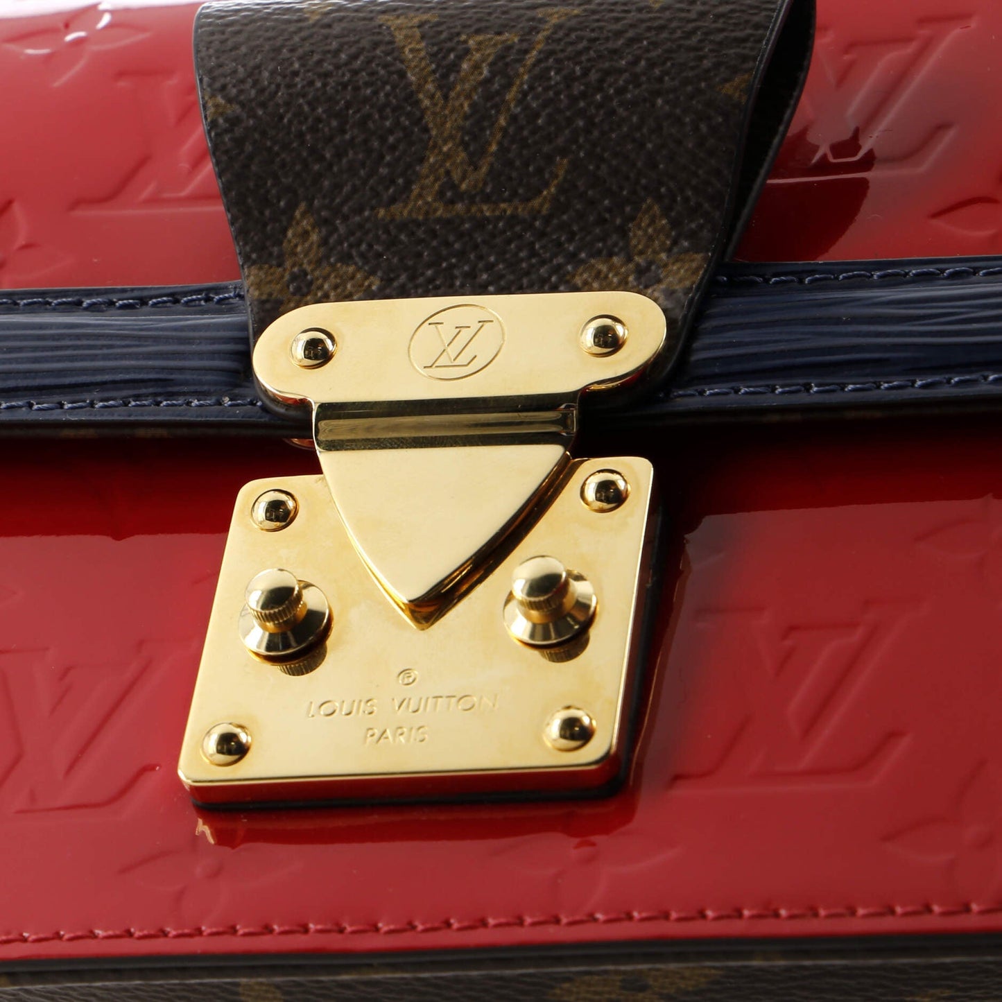 Louis Vuitton Wynwood Handbag Monogram Vernis with Monogram Canvas and Epi Leather