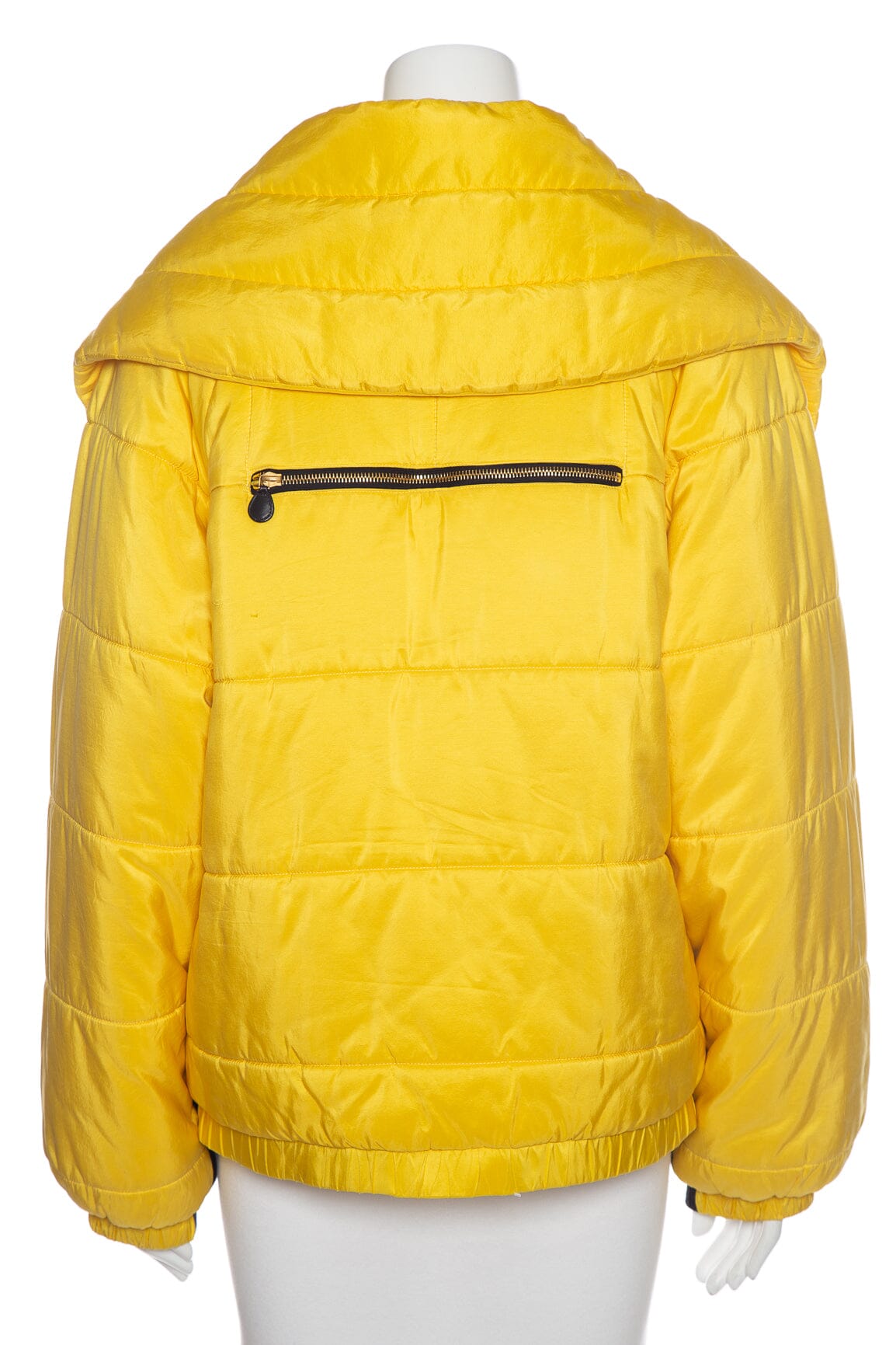 Chanel   1990s Yellow Quilted Bomber Coat SZ 38