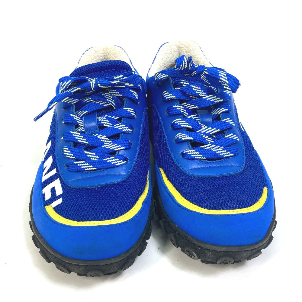 CHANEL sneakers G34086ï¿½@ Nylon/Leather, Nylon blue CC COCO Mark Women 35