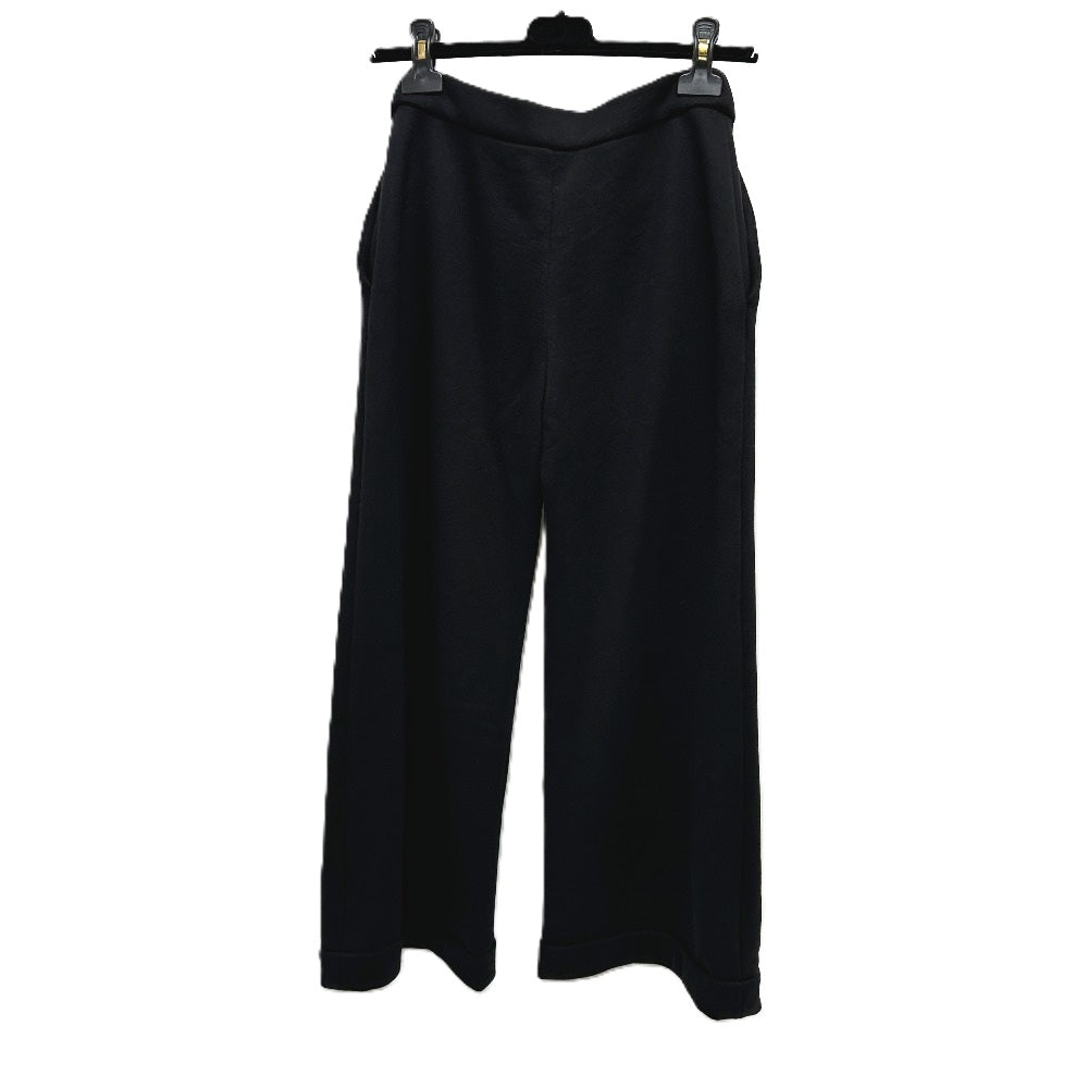 CHANEL Pants P76230 cotton black 24A COCO Mark Button CC Women 34