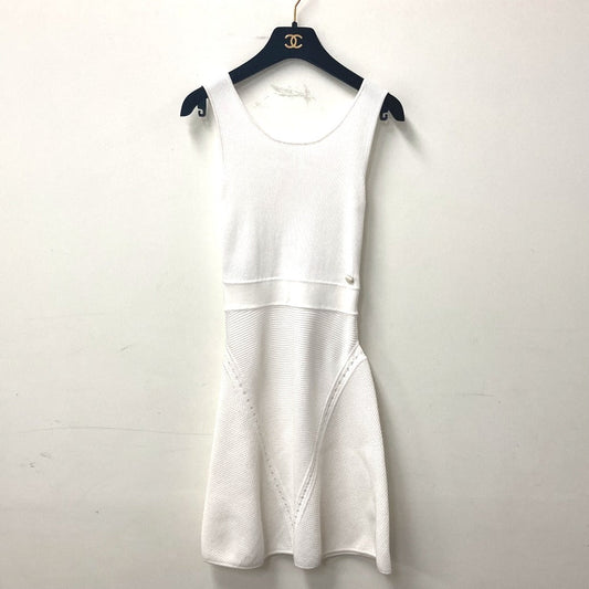 CHANEL one piece cotton white 15P Women 34