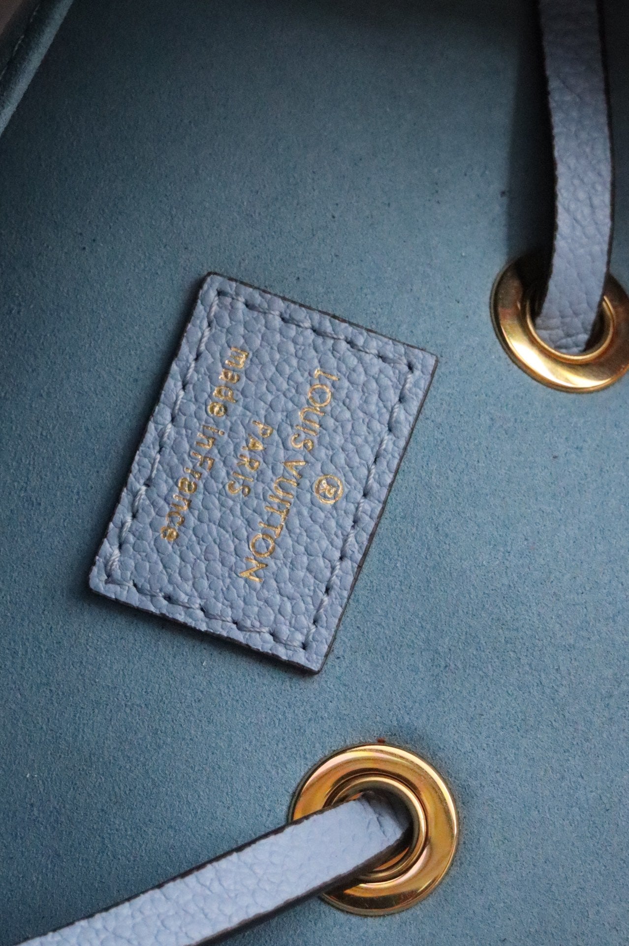 Top Quality NeoNoe BB Bucket Bag Monogram Empreinte Blue For Women, Womens Handbags, Shoulder Bags 7.9in/20cm Top Quality M45709