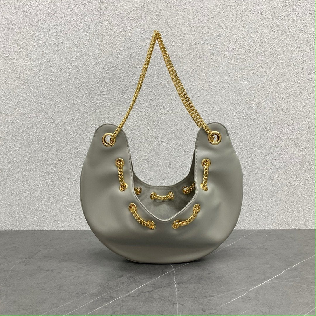 Top Quality Large Ava Chain Grey For Women 13in/33cm 
