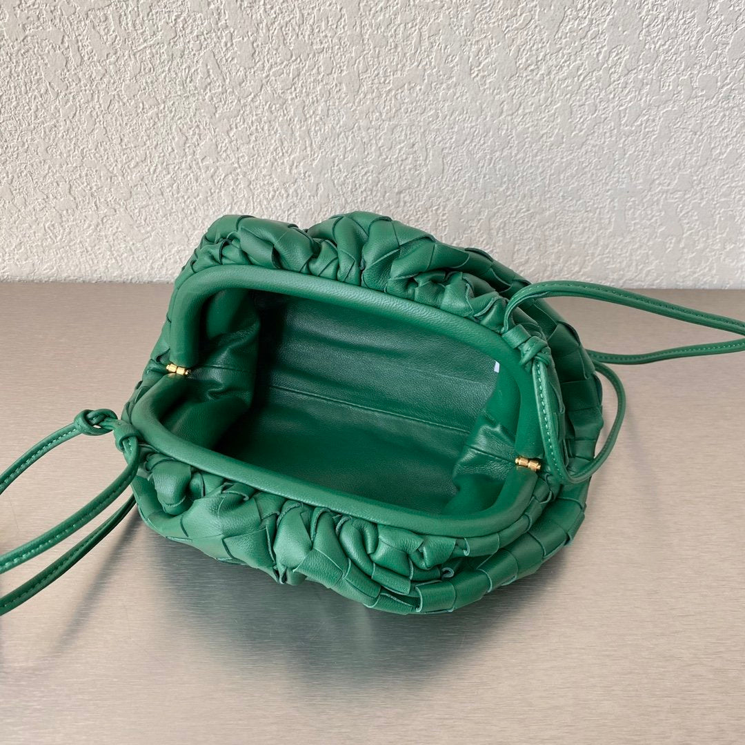 Top Quality Mini Pouch Green, For Women, Bags 8.6in/22cm