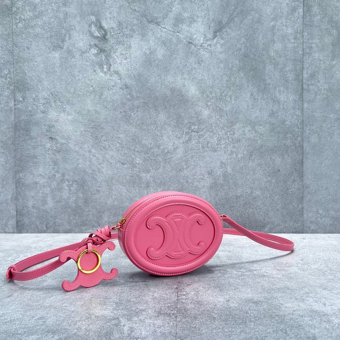 Top Quality Crossbody Oval Purse Cuir Triomphe PiNike For Women 6in/16cm 10I703DPQ.27LK