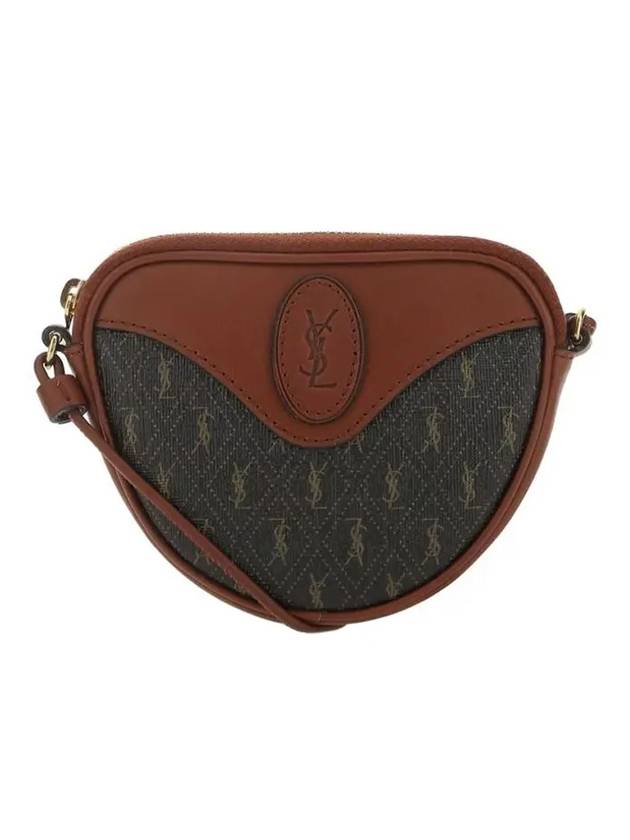 Luxury Saint Laurent Trending 2025 Le Monogram Canvas Coir Coin Cross Bag Brown