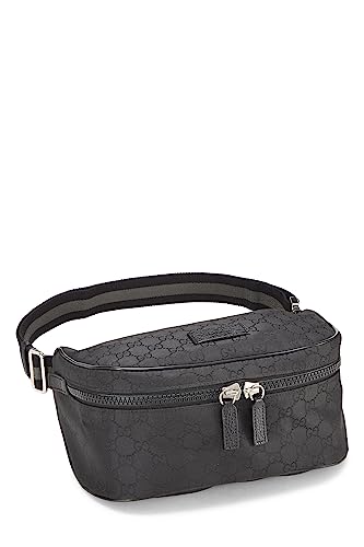 Gucci, Black Original GG Nylon Waist Pouch, Black