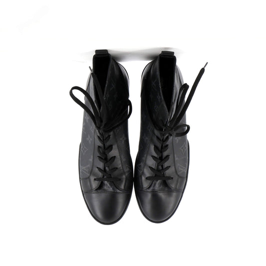 Louis Vuitton Men's Match Up High-Top Sneakers Monogram Eclipse Canvas