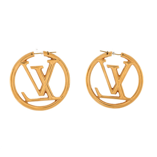 Louis Vuitton Louise Hoop Earrings Metal GM