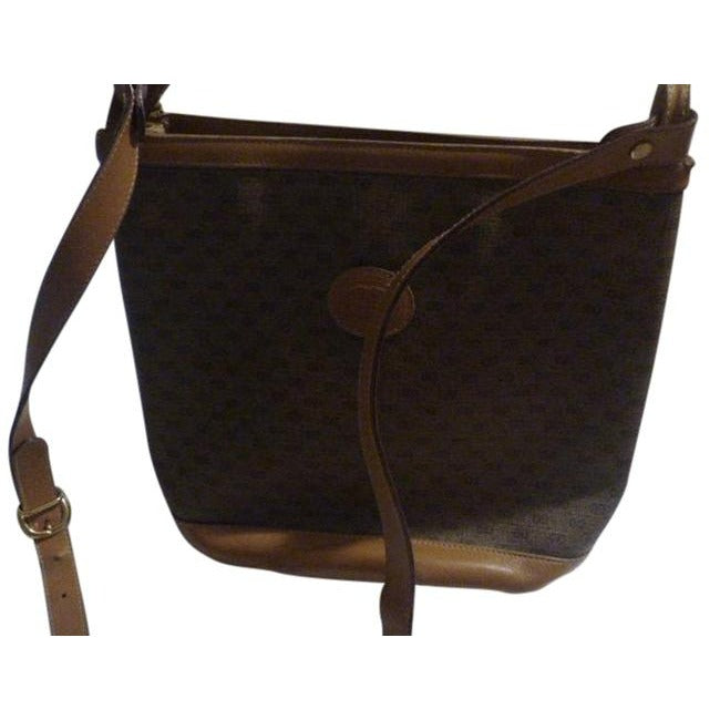 Gucci   Brown Small G Logo Coated Canvas And Leather Satchel