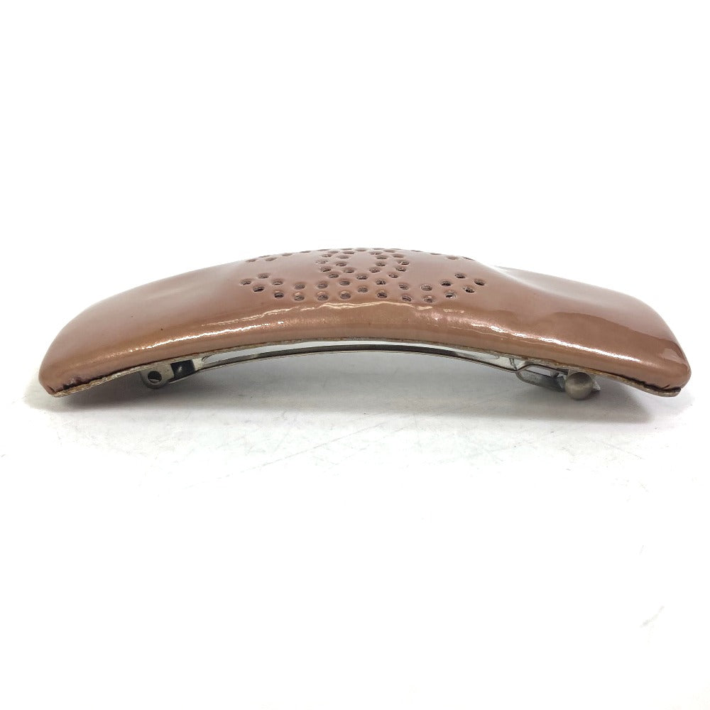 CHANEL Valletta enamel beige COCO Mark CC punching Women