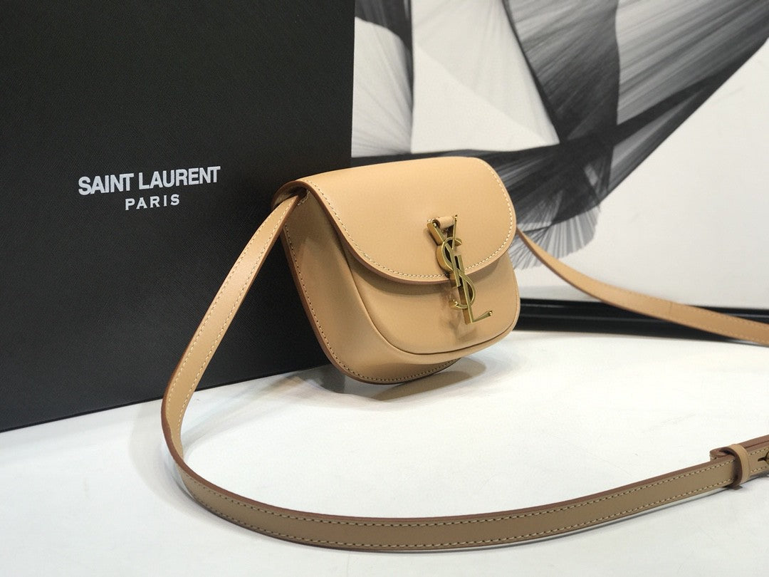 YSSL Kaia Small Satchel Brown For Women 7in/18.5cm YSL 619740BWR6W2725