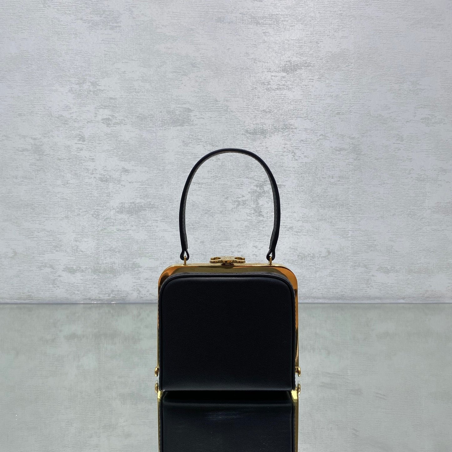 Top Quality Triomphe Minaudiere Black For Women 4in/10cm