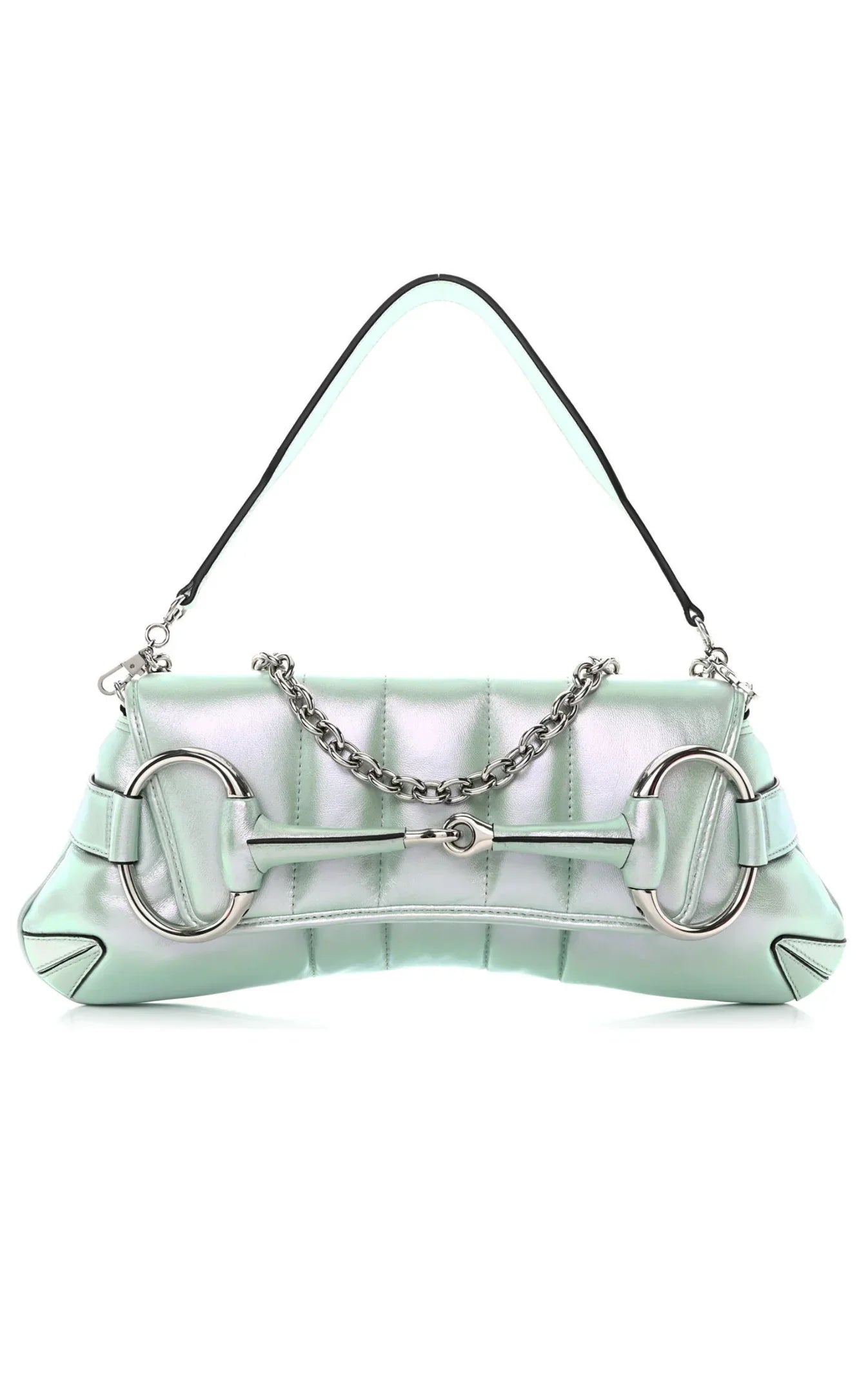 Gucci Horsebit Chain Shoulder Bag Vertical Quilted Leather Other Leather Shoulder Bag Bag ( )