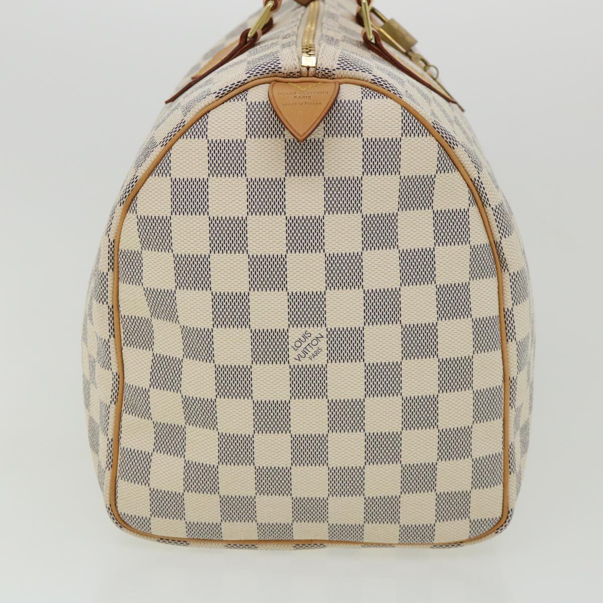 LOUIS VUITTON Damier Azur Speedy 35 Hand Bag N41535 LV Auth 31686A