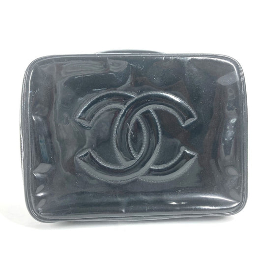 CHANEL Vanity bag enamel black   CC COCO Mark Women