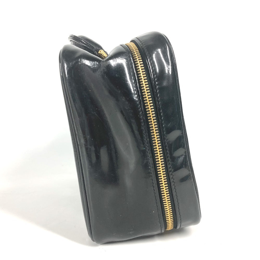 CHANEL Vanity bag enamel black   CC COCO Mark Women
