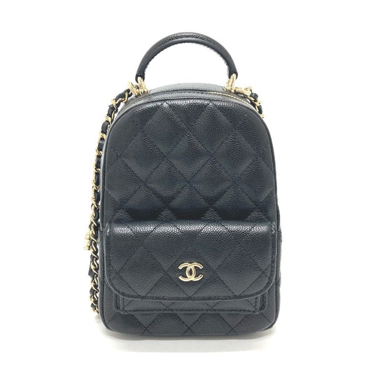 CHANEL Backpack AP3753 Caviar skin black Matrasse Timeless classic