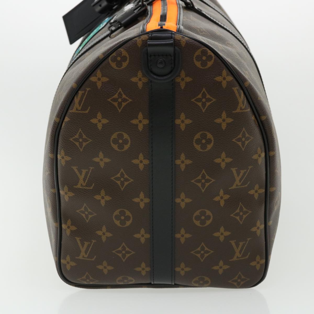 LOUIS VUITTON Cartoon Virgil Keepall Bandouliere50 Boston Bag M45616 Auth 31893A
