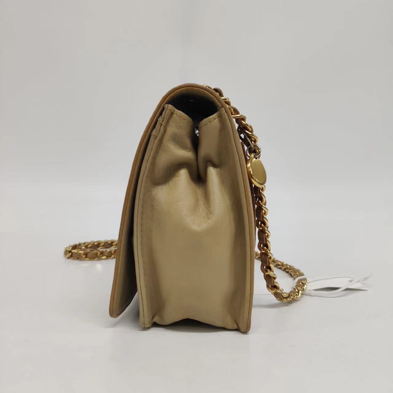 Chanel Wallet on Chain   Flap Bag Double CC Camel Caviar Leather