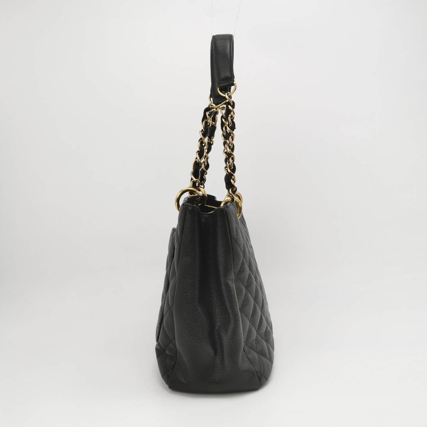 Chanel GST Grand Shopping Tote 2011 Black Caviar Leather PM Medium