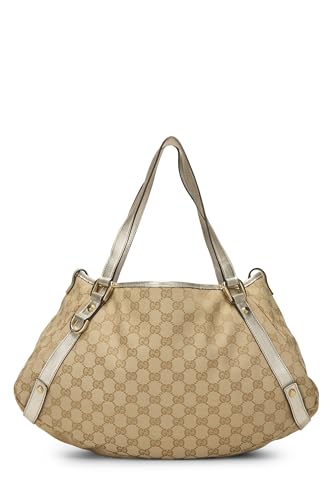 Gucci, Gold Original GG Canvas Abbey Tote, Gold