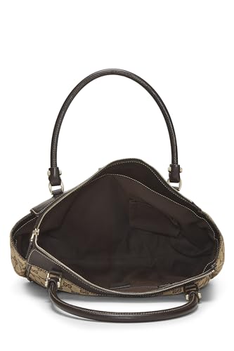 Gucci, Brown Original GG Canvas D-Ring Abbey Zip Tote, Brown