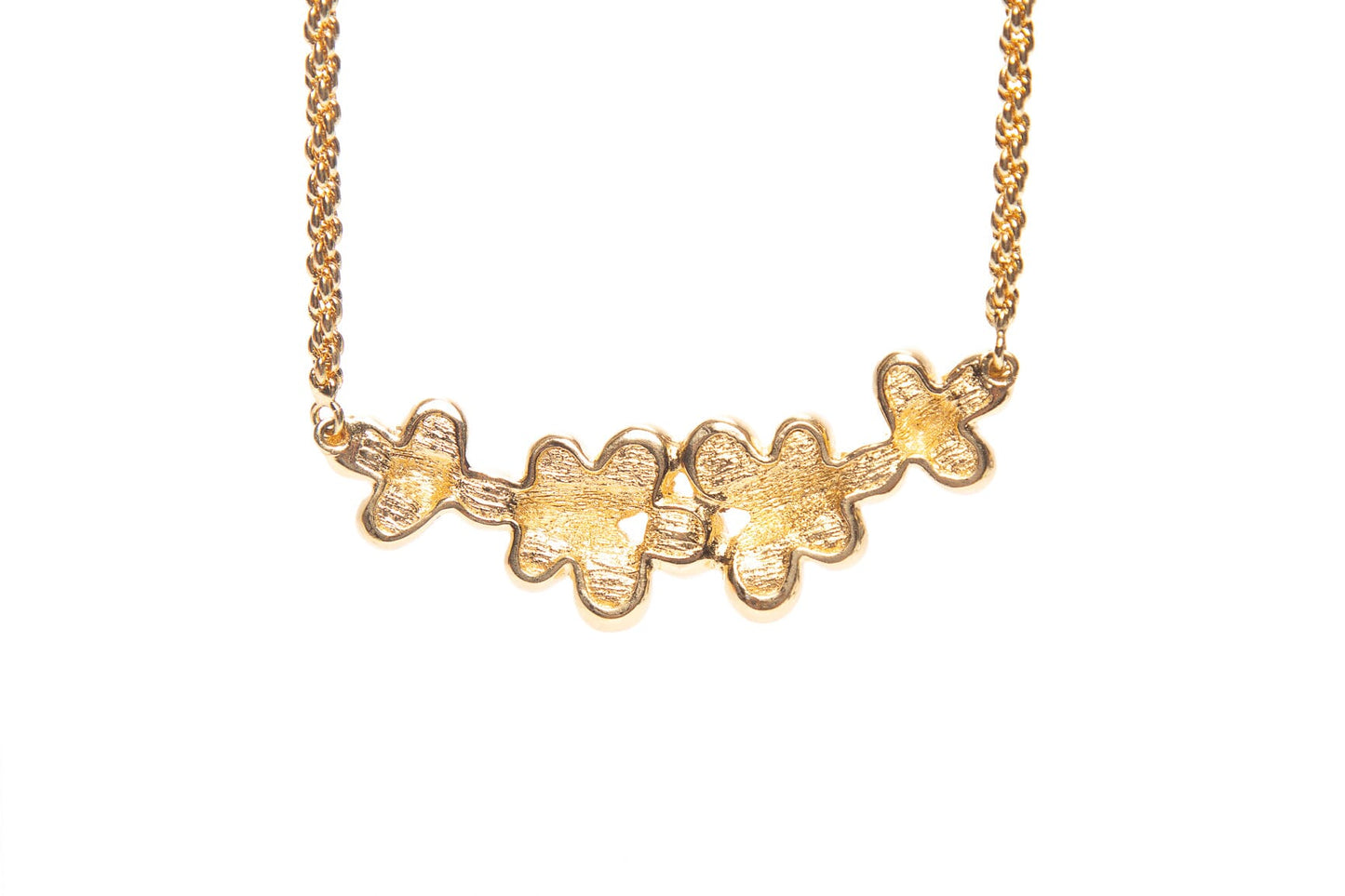 Christian Dior   Gold Floral Necklace