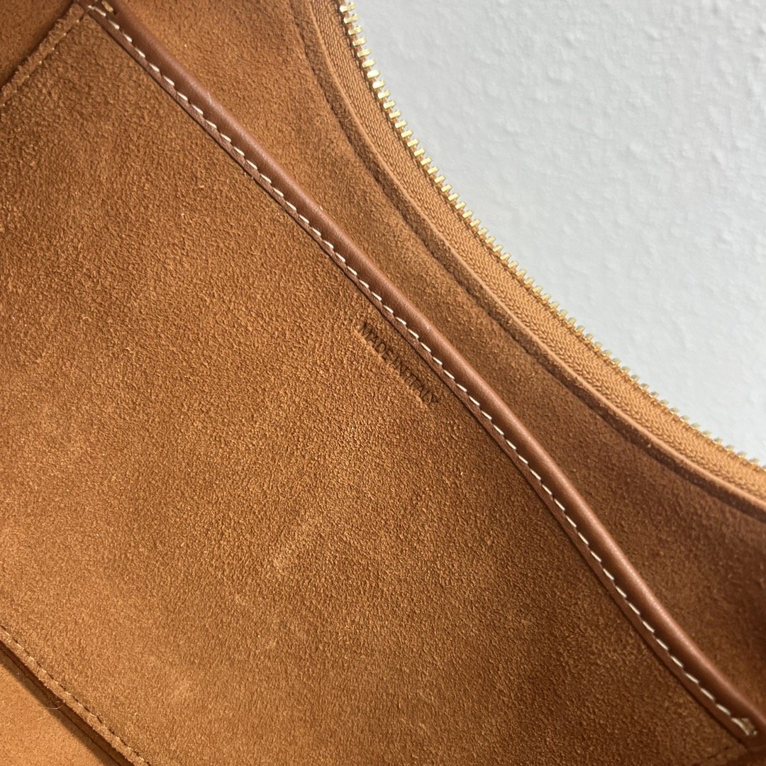 Top Quality Mirror Hobo Bag Brown For Women 9.6in/24.5cmÂ 