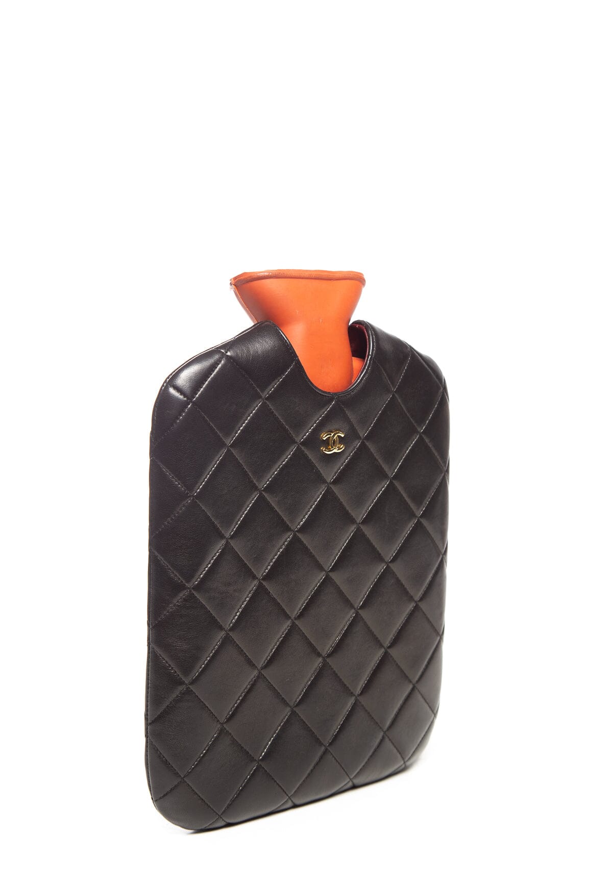 Chanel   (1991-1994) Black Sac Hot Water Bottle Cross-Body
