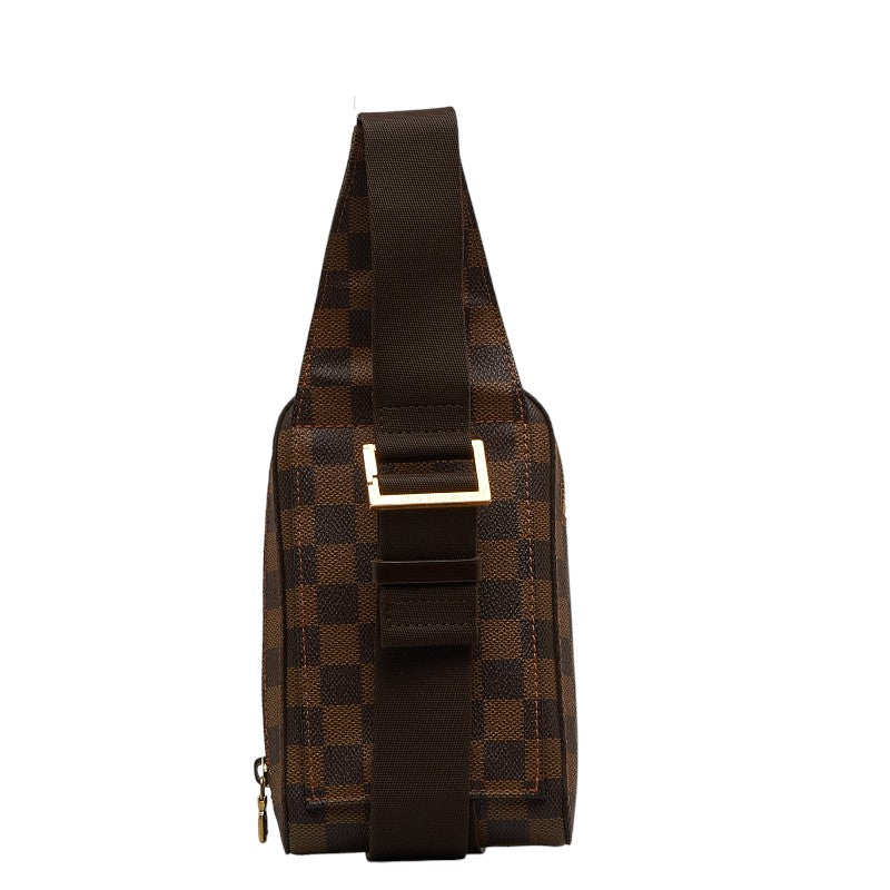 Louis Vuitton Damier Geronimous Body Bag N51994 Brown PVC Leather  Louis Vuitton