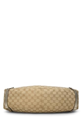 Gucci, Gold Original GG Canvas Abbey Tote, Gold