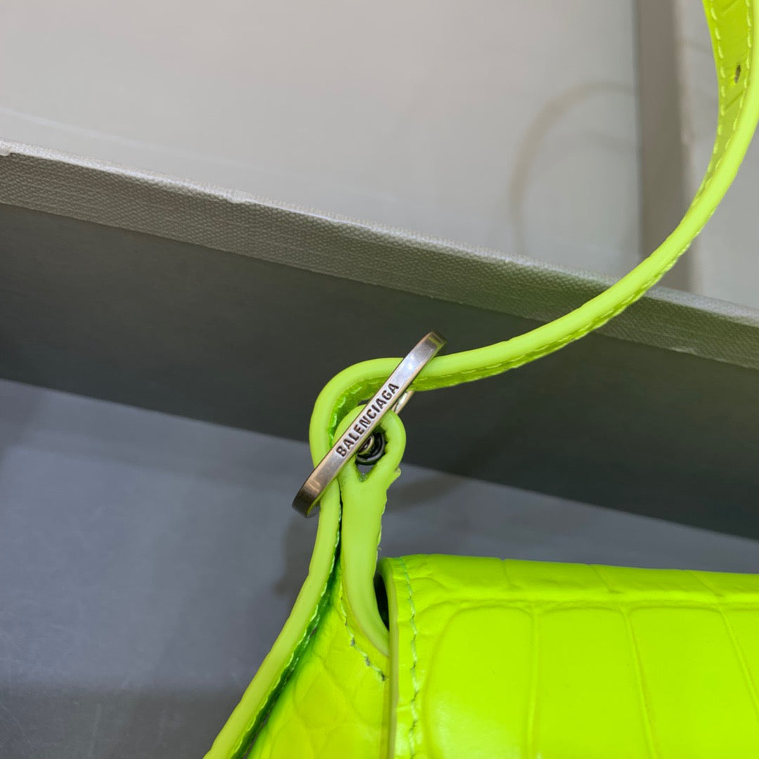 Top Quality XX Small Flap Bag Box Green Neon, For Women,  Bags 10.6in/27cm
