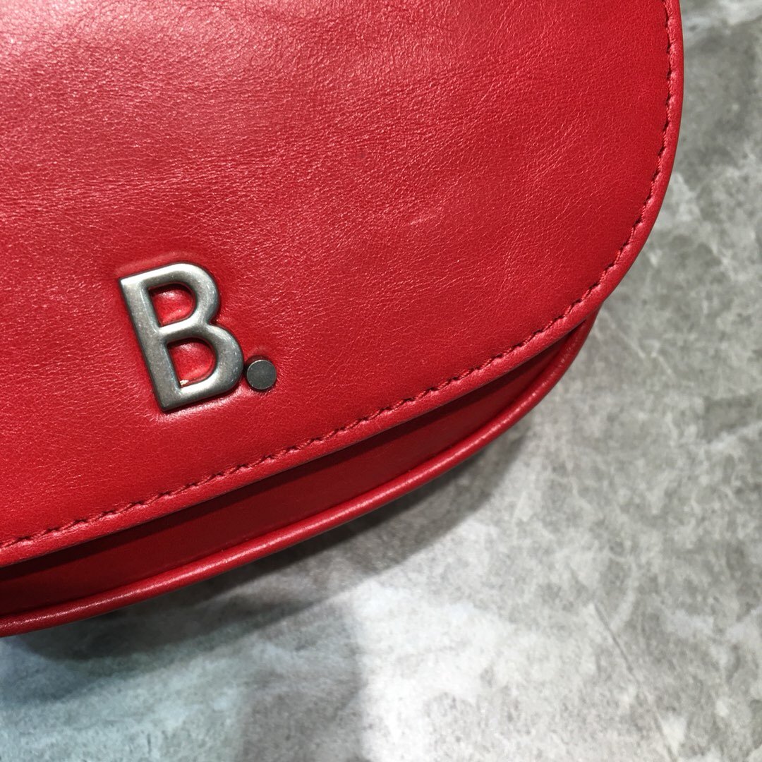 Top Quality Leader Soft Round Cross Bag In Red, For Women,  Bags 6.3in/16cm