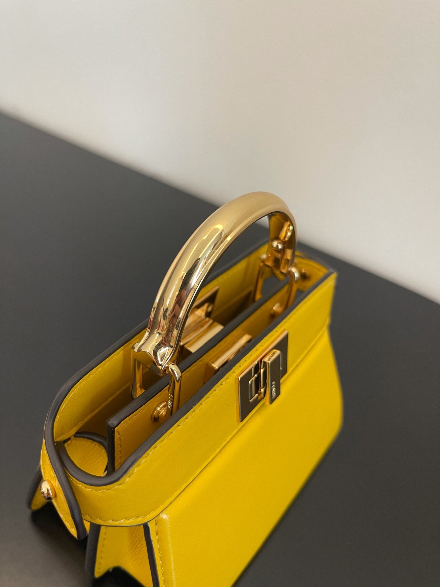 FI Top Quality ISeeU Petite Yellow Micro Bag For Woman 11cm/4.5in